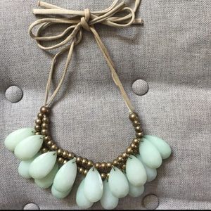 Anthropologie Mint Bauble Necklace
